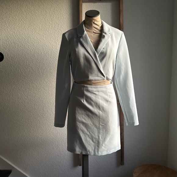 Abercrombie & Fitch Dresses & Skirts - Abercrombie & Fitch Cut Out Wrap Blazer Dress NWOT sz: ST